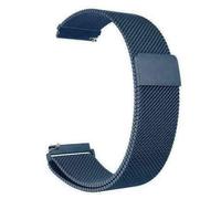 Compatible For Garmin Approach S40/Forerunner 245/F55/645 /Vivomove HR/Luxe/Style/Venu/Venu SQ/Vivoactive 3/Music/Strap Replacement Metal Mesh Band Wrist Stainless Steel Loop Magnetic (Blue)