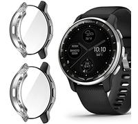 Compatible for Garmin D2 Air Case, onetuo All-Around Protective TPU Bumper Cover Screen Protector Case Cover Compatible for Garmin D2 Air X10 (Plating case-Black+Black)