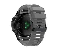 Compatible for Garmin Fenix 3/3 HR/5X/6X/6X Pro Strap Silicone Quick Release Sports Band (COLOR: Grey, Watch Model: Garmin Fenix 6X PRO)