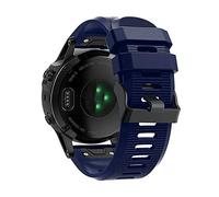 Compatible for Garmin Fenix 3/3 HR/5X/6X/6X Pro Strap Silicone Quick Release Sports Band (COLOR: Navy Blue, Watch Model: Garmin Fenix 3 / 3HR)