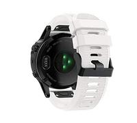 Compatible for Garmin Fenix 3/3 HR/5X/6X/6X Pro Strap Silicone Quick Release Sports Band (COLOR: White, Watch Model: Garmin Fenix 6X PRO)