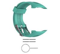 Compatible for Garmin Forerunner 10/Forerunner 15,Soft Silicone Wristband Replacement Strap for Garmin Forerunner 10/15 Watch Women Men (Small Size: 0.81" X 0.77", Teal)