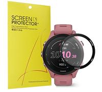 Compatible for Garmin Forerunner 255S Screen Protector, onetuo [3 Pack] 3D Full Coverage PET Soft Screen Protector Film Compatible with Garmin Forerunner 255S 41mm Smartwatch (3 pack)