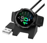 Compatible for Garmin Forerunner 970/570 Charger, Blueshaweu 1M Replacement Charging Cradle Dock Compatible for Garmin Forerunner 970, 570 47mm, 42mm Smartwatch (Black)