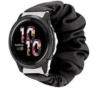 Compatible for Garmin Venu 2S Band, Giaogor Fabric Elastic Scrunchie Elastic Women Cute Replacement Straps Compatible for Garmin Venu 2S (Black)