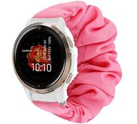 Compatible for Garmin Venu 2S Band, Giaogor Fabric Elastic Scrunchie Elastic Women Cute Replacement Straps Compatible for Garmin Venu 2S (Pink)