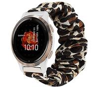 Compatible for Garmin Venu 2S Band, Giaogor Fabric Elastic Scrunchie Elastic Women Cute Replacement Straps Compatible for Garmin Venu 2S (Leopard)