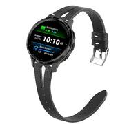 Compatible for Garmin Venu 3S Band, Lamshaw 18mm Quick Release Slim Vintage Leather Strap Replacement Compatible for Garmin Venu 3S 41mm / Venu 2S / Forerunner 265S / Forerunner 255S / 255S Music /