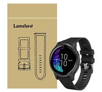 Compatible for Garmin Venu Band, LvBu Sport Replacement Strap Soft Silicone Straps Compatible for Garmin Venu GPS Smartwatch (Black)