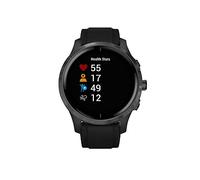Compatible for Garmin Venu Bands, LvBu Leather + Silicone Breathable Replacement Smartwatch Strap Wristband Compatible for Garmin Venu GPS Smartwatch (Black)