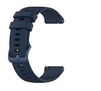 Compatible For Garmin Vivoactive 4s / VENU 2S / Vivomove 3S Withings Steel HR 36mm/ Fossil Gen 5E Strap Silicone Fitness Wrist Band Classic Buckle Breathable 18mm (Navy Blue)
