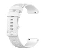 Compatible For Garmin Vivoactive 4s / VENU 2S / Vivomove 3S Withings Steel HR 36mm/ Fossil Gen 5E Strap Silicone Fitness Wrist Band Classic Buckle Breathable 18mm (White)