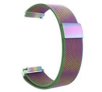 Compatible For Garmin Vivomove 3S, Garmin Vivoactive 4s, Garmin Venu 2S Strap Replacement Metal Mesh Band Strap Wrist Smart Watch Band Adjustable Stainless Steel Loop Magnetic (Multicolor)