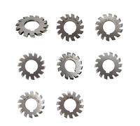 Compatible for Gear Milling Cutter Modulus Degrees Disc Spur Straight Tooth Bevel(M2.5 (No1-No8) 8PCS)