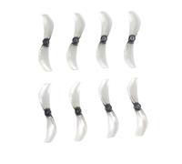 Compatible For Gemfan， 1610 Drone Propeller 40MM 2-Blade 1mm 1.5mmCCW/CW For RC Racing Freestyle Tinywhoop Drones Mobula7 Replacement(4Pairs Gray 1mm)