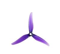Compatible for Gemfan Fury 5-Inch 3-Blade Propeller Set, 4PC 2-Pair CW CCW Props for FPV Racing Drone 2306 2207(Purple Hyper)
