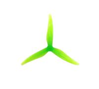 Compatible For GEMFAN SL5125 5.1X2.5 3-Blade FPV Drone Propellers | 2-pair three-hole prop set,1.5-mm hole for RC FPV freestyle quadcopter models.(2Pairs Clear Green)