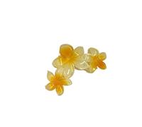 Compatible For Gradient Three Eggs Flower Hair Clip Women's Back of the Head Summer Jelly Colour Shark Fashion Sweet Out Headdress(C)