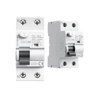 Compatible For GYL9 TYPE B RCD RCCB Din Rail Earth Leakage Current Breaker DC 2Pole 40A 63A 30mA 100mA 300mA 6KA Diret Current (6mA)(63A,2P 30mA(0.03A))