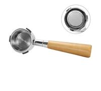 Compatible for Hibrew， H7 H7A H10A Compatible for Breville Barista Max Mini 58mm 3Ear Bottomless Portafilter Espresso Accessory(58mm 3-Eea Beech AL)