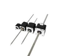 Compatible for High Precision Nema8/11/14/17/23 Non-captive Lead Screw Linear Stepper Motor Lead 2/2.4/4/8mm Thrust 9-680N Stepping Motor(Khaki)