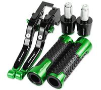 Compatible for Honda VT1100C2 Sabre Shadow 2000-2007 Motorcycle CNC Accessories Brake Clutch Levers Handlebar Adjustable Folding Extendable with (Green)