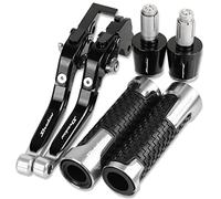 Compatible for Honda VT1100C2 Sabre Shadow 2000-2007 Motorcycle CNC Accessories Brake Clutch Levers Handlebar Adjustable Folding Extendable with (Silver)