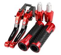 Compatible for Honda VT1100C2 Sabre Shadow 2000-2007 Motorcycle CNC Accessories Brake Clutch Levers Handlebar Adjustable Folding Extendable with (Red)