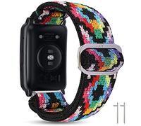 Compatible for Honor Watch ES Bands, LvBu Adjustable Nylon Elastic Replacement Accessory Strap Compatible for Honor Watch ES Smartband (Bohemian)