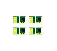 Compatible for HP 125A CB540A CB541A CB542A CB543A 4pcs Toner Chip for 1312 CP1215 CP1217 CP1515 CP1518 Series Printer(4PCS B542A YELLOW)