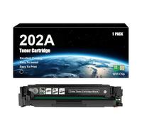 Compatible For HP 202A Toner CF500A CF501A CF502A CF503A Cartridge Replacement, High Yield Toner Work With HP LaserJet Pro M254dw M254nw M280nw M281fdw M281fdn Printers, With Chip,Black-1 Set