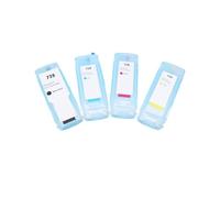 Compatible for HP, 4 Colors 300ML 728 T730 Refillable Ink Cartridge | 4 Colors 300ML refillable ink cartridges,728 chips,DesignJet T730 T830