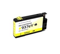 Compatible For HP 937e 937 937XL Color Compatible Inkjet Ink Cartridge for OfficeJet 9110b 9120b 9130b 9720 9730 9122 9720e Printer(937e-1pcs-Y)