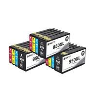 Compatible for HP 950XL 951XL High Yield Ink Cartridge 4-Pack for 8100 8600 8610 8620 8630 Printers(950XL 3SET)
