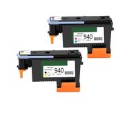 Compatible For HP C4900A C4901A 940 Printhead - Fits Officejet Pro 8000 8500 8500A Model Printers (BK/Y C/M),Spare Parts(HP940-2 PCS)
