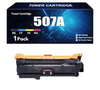 Compatible for HP CE400A CE401A CE402A CE403A 507A Toner Cartridge with Chip for HP M551 M551N M551DN M551XH M575dn M575f Printers Ultra High Print Pages 1 Pack,M-1 piece