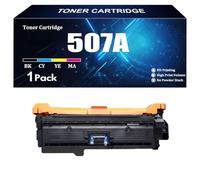 Compatible for HP CE400A CE401A CE402A CE403A 507A Toner Cartridge with Chip for HP M551 M551N M551DN M551XH M575dn M575f Printers Ultra High Print Pages 1 Pack,C-1 piece