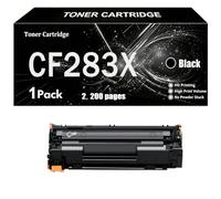 Compatible For HP CF283A 83A CF283X 83X Black Toner Cartridge with Chip | Replacement for HP LaserJet Pro M201dw M201n MFP M125nw M127fn M127fw M225dn M225dw 1,500 / 2,200 Pages ,X