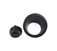 Compatible For Hummer H2 2003-2009 ABS Matte Black Car Fuel Tank Outer Cover Decorative Sticker Car Protection Accessories 2Pcs(Style 1)