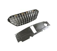 Compatible For Hyundai IX35 2010-2013 ABS Accessories Gloss Black Or Chrome Car Upper Racing Grille Hood Grill Front Radiator Grille Fits(Chrome With Lights)