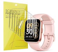 Compatible for ID208 Plus/IDW208 Plus Screen Protector, [6 Pack] Full Coverage TPU Clear Film Compatible for WMK,Quican,Enamor,Veryfit ID208 Plus 1.8 Inches/IDW208 Plus 1.8" Smart Watch (6 PACK)