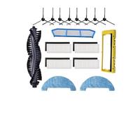 Compatible for iLife，Compatible for Chuwi，A4 A4S A40 X432 Roller Main Side Brush Mop Cloth Filter Strainer/Compatible for Amibot，Spirit H2O Robot Cleaner Kit(F)