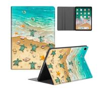 Compatible for iPad Pro 12.9 Case 6th/5th/4th/3rd Generation 2022/2021/2020/2018,Adjustable Stand & Auto Wake/Sleep Feature Smart Protect Case,Turtles Playing in The Water