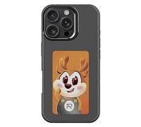 Compatible For iPhone 16 Pro Max E Ink Phone Cover 4-Color Display Pattern Customized Case Black