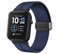 Compatible for iTech Fusion 3 Bands, 16mm, 20mm, 22mm, 24mm Quick Release Soft Silicone Sport Wristband Replacement Straps Compatible for iTech Fusion 3, Bold 3, Elite 3 Smart Watch (Blue, 24mm size