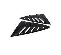 Compatible For Jaguar F-TYPE 2013-2024 ABS Black Car Rear Window Triangle Exterior Shutter Deflector Decoration Modified Accessrories(Black)