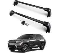 Compatible for Jeep Grand Cherokee 2021-2023 Lockable Heavy Duty Roof Rack 100% Made of Metal Aluminum Anti-Theft Crossbar