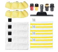 Compatible for Karcher,EasyFix SC2 SC3 SC4 Steam Mop Pads & Nozzle Parts | EasyFix SC2, SC3, SC4, SC5, steam mop pads, microfiber cloths, floor nozzle, hand nozzle pads, Velcro attachment