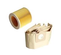 Compatible for Karcher。 Wd3 Premium Wd 3,300 M Wd 3,200 Wd3.500 P 6,959-130 5x Dust Bag 1x Filter Vacuum Cleaner Accessories (Color : 1 A)