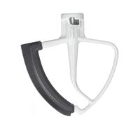 Compatible for Kitchenaid，4.5-5 QT Inclined Head Vertical Mixer Accessory with Flexible Silicone Edge Mixer Blade Bowl Scraper